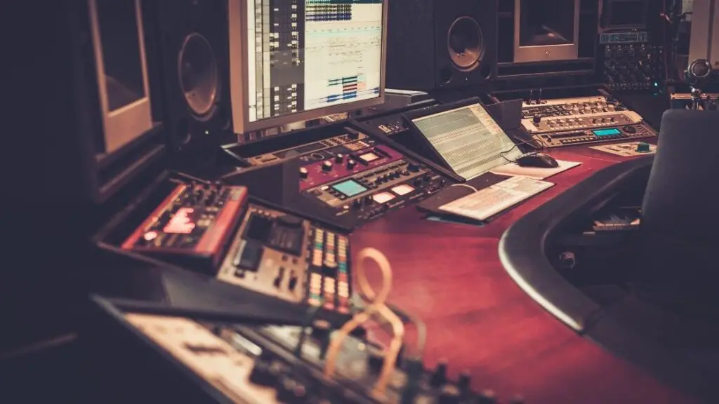 recording studio desk