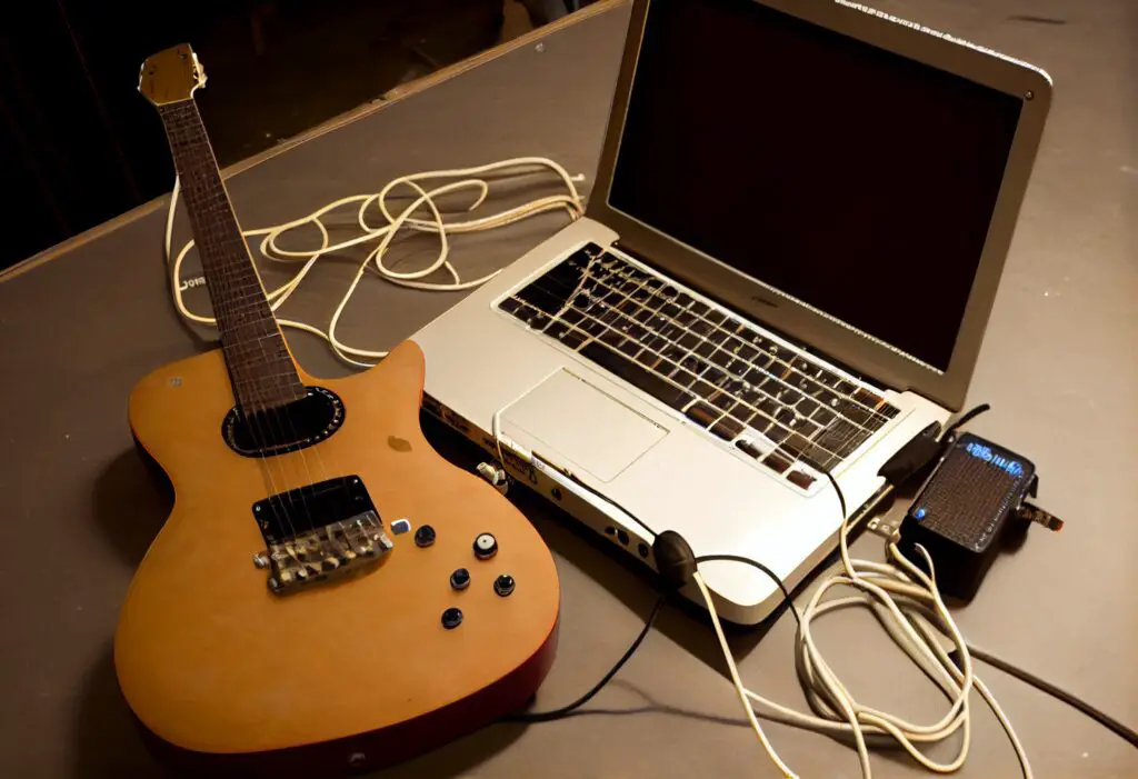 Guitar connected to PC